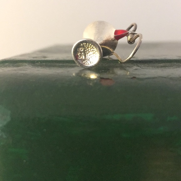 Sterling silver wine glass earrings - Picture 5 of 6